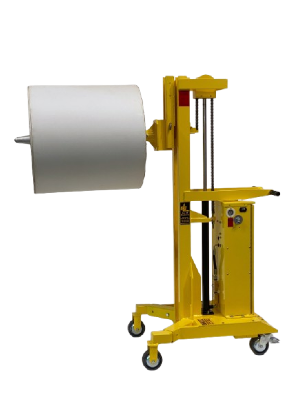 EasyLift EL Ergonomic Roll Transporter With Roll Post & DC Powered Lift ...