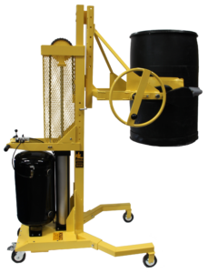 ED-MFCR-Pneumatic-Air-Powered-Drum-Dumper-w-Manual-Forward-Clamp-Rotator-BUTTON